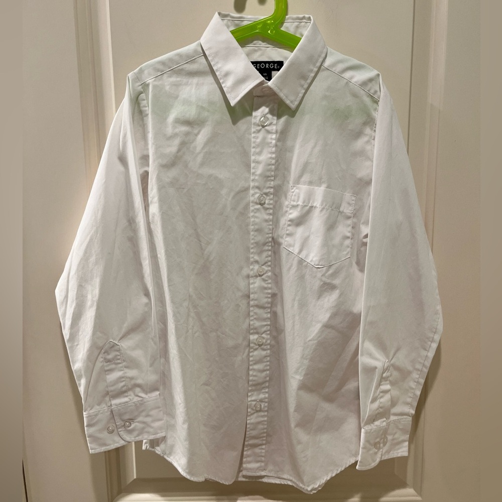 George Youth White Button Down Shirt